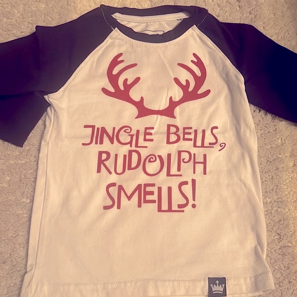 3x 2T/3T holiday Littlest Prince Couture raglans. - Picture 3 of 4